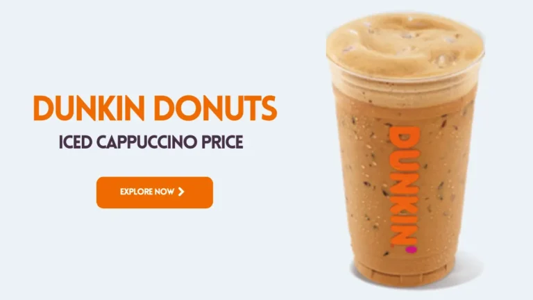 Dunkin Donuts Iced Cappuccino