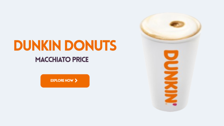 Dunkin Donuts Macchiato