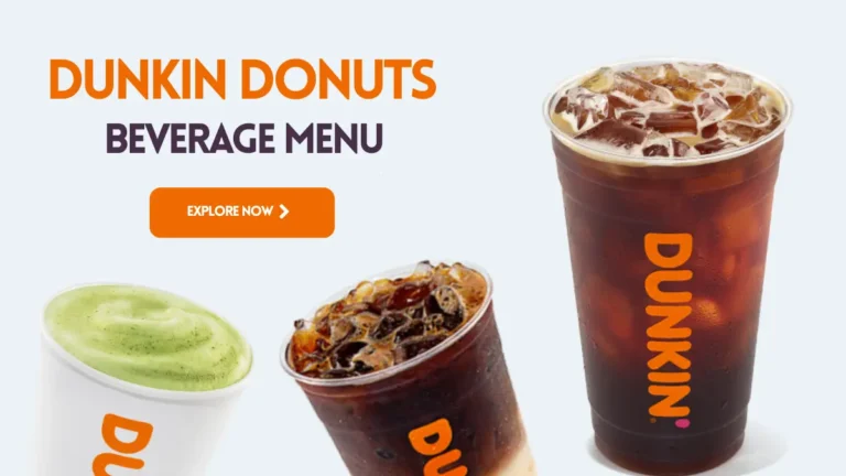 dunkin donuts beverage menu