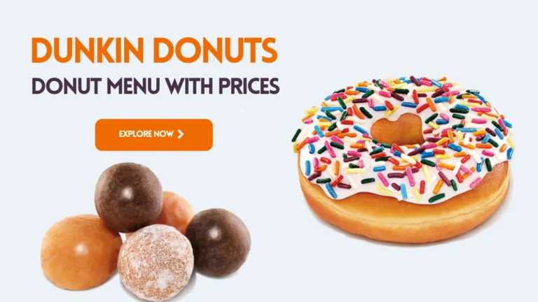 dunkin donuts donut menu