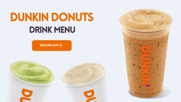 dunkin donuts drink menu