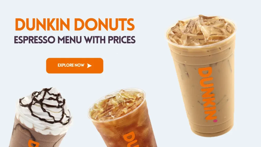 dunkin donuts espresso menu