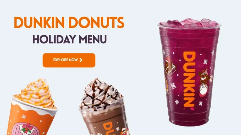 dunkin donuts holiday menu