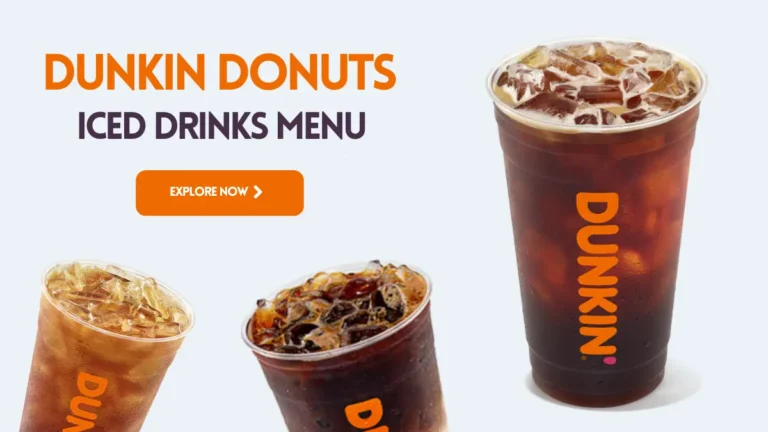 dunkin donuts iced drinks menu