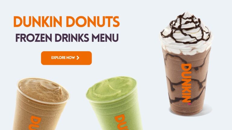 dunkin donuts frozen coffee menu