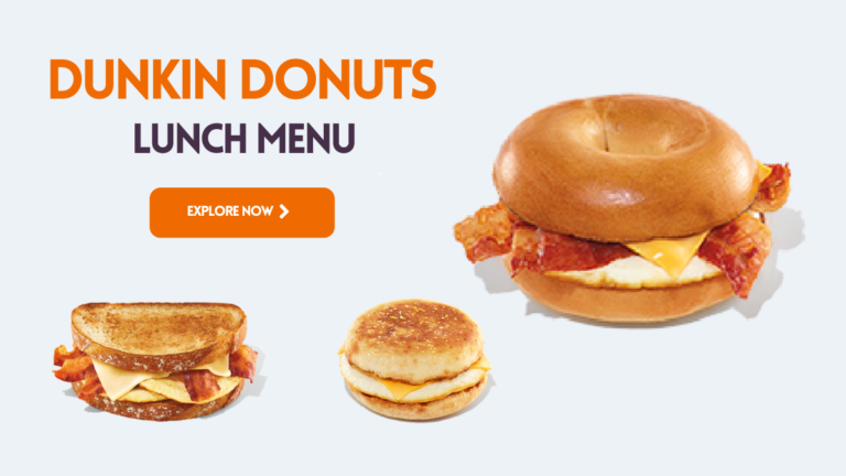 dunkin donuts lunch menu